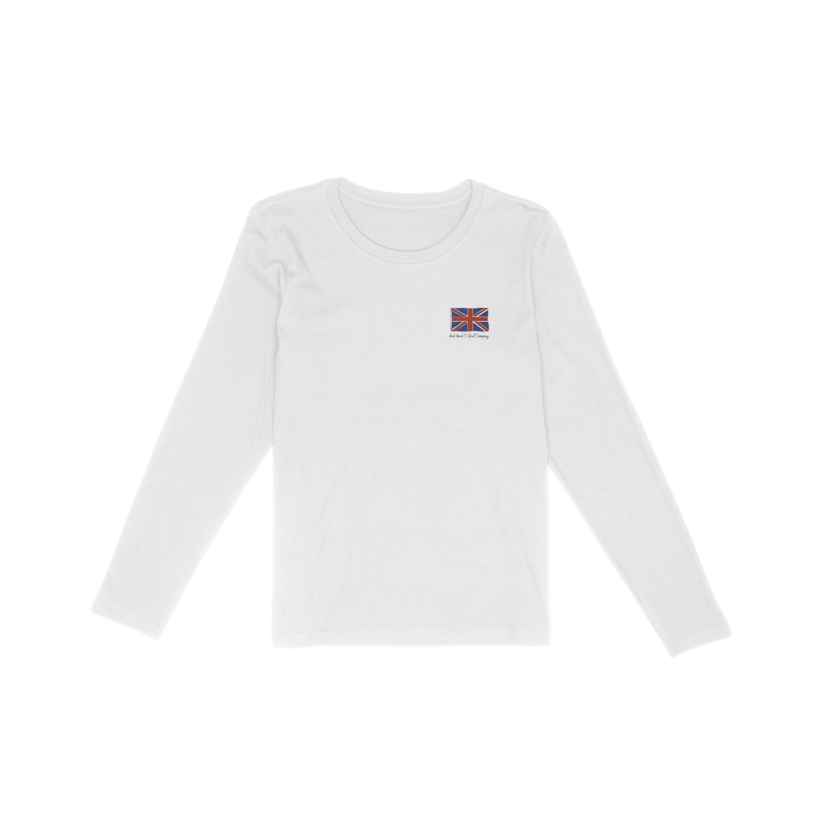 Union Jack Handwriting long sleeve T-Shirt - White