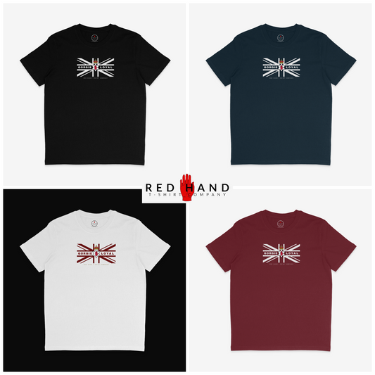 HMFC Flag T-shirt: Black, Navy, Burgundy, White