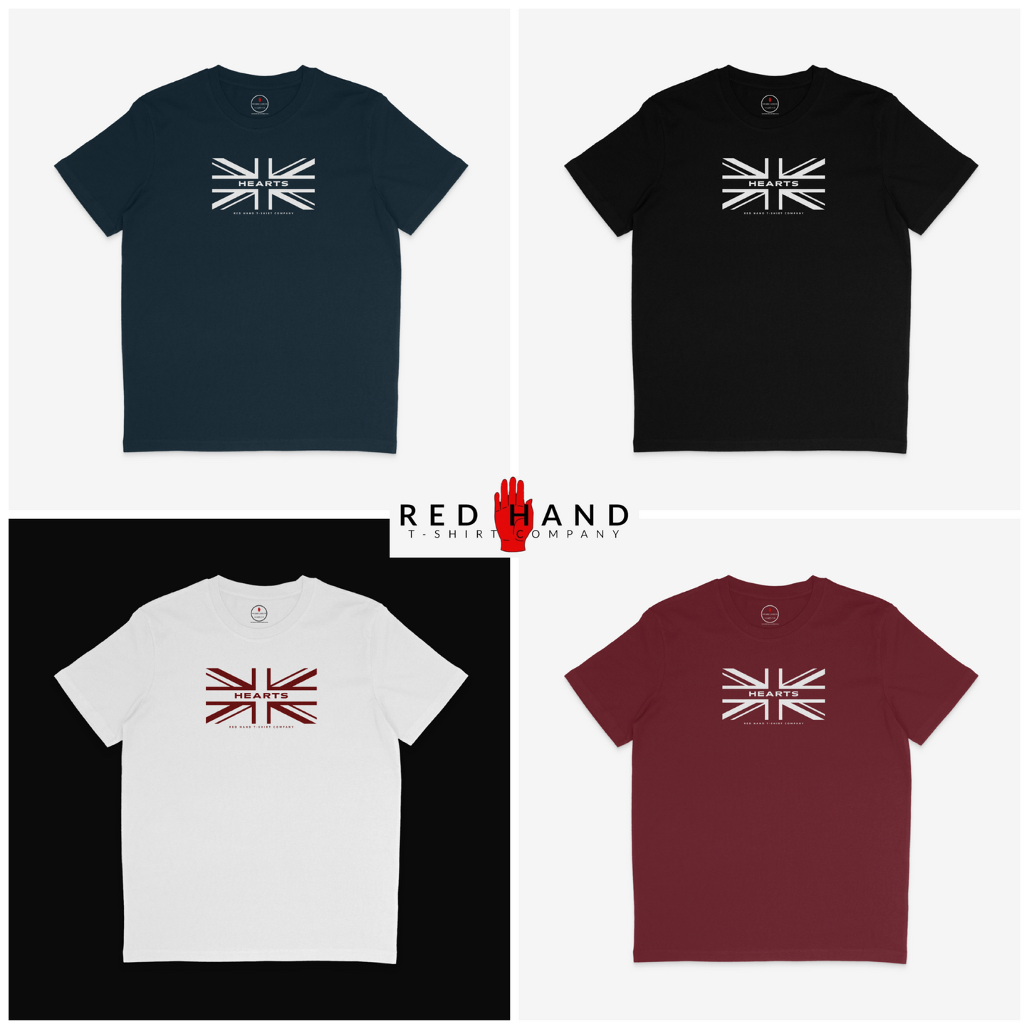 Hearts Union Flag T-shirt