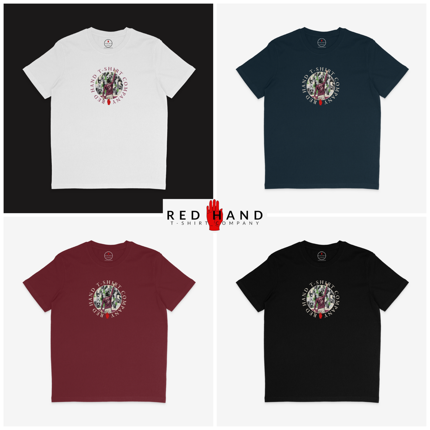 The Flute T-shirt: Black, Navy, Burgundy, White