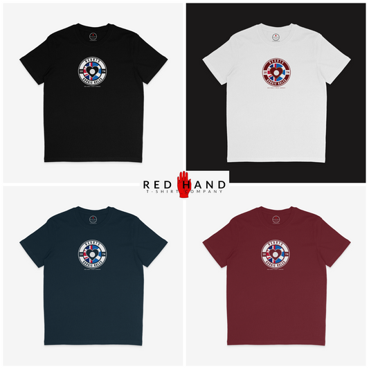 Hearts Gorgie Rules 1874 T-shirt: Black, Navy, Burgundy, White